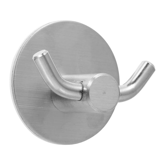 LITINKIMI 2Pcs Stainless Steel Adhesive Coat Hanger Hooks Rustproof Wall Mounted for Storage
