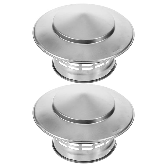LITINKIMI 2Pcs Stainless Steel Chimney Rain Cap with Easy Installation for Roof Exhaust Vent