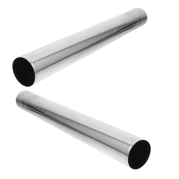 LITINKIMI 2Pcs Stainless Steel Stove Pipe Extension for Wood Burning Stove with Heavy Duty Chimney Tube