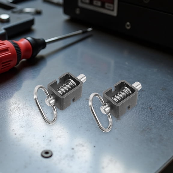 LITINKIMI Spring Loaded Trailer Gate Latch 2-Pack Stainless Steel Heavy Duty and Easy to Install