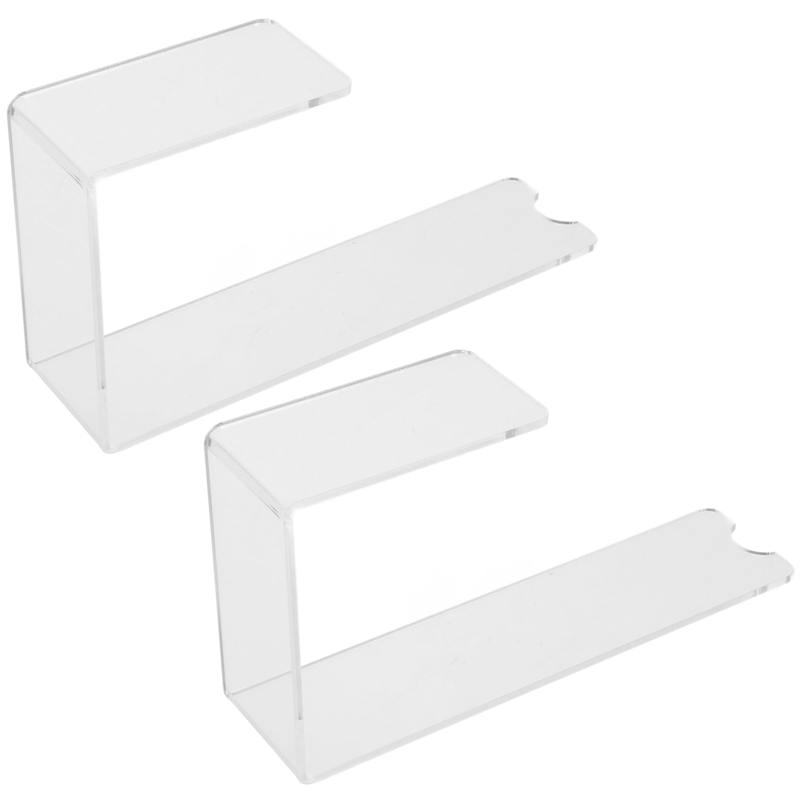 LITINKIMI 2Pcs Transparent Shoe Display Rack Clear Acrylic Stand for ...