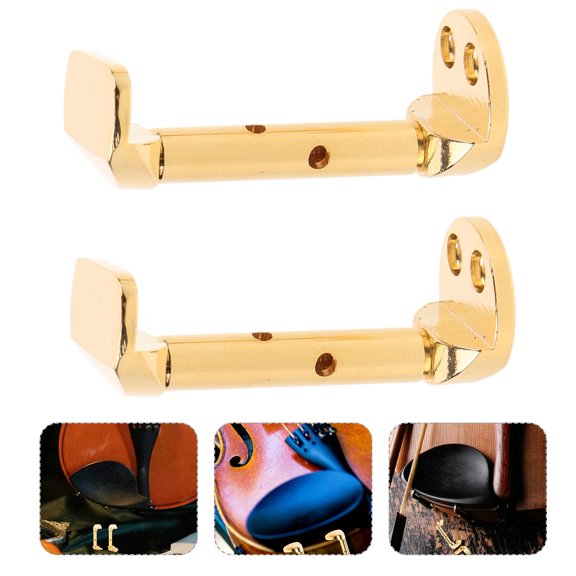 LITINKIMI 2Pcs Violin Tool Metal Golden Adjustable Angle for Musical Instrument Maintenance