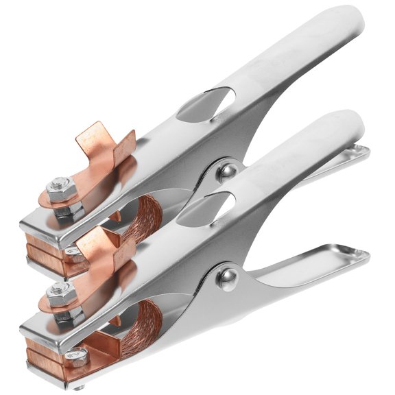 LITINKIMI 2-Pack Copper Welding Ground Clamps for Welder Stability and Performance