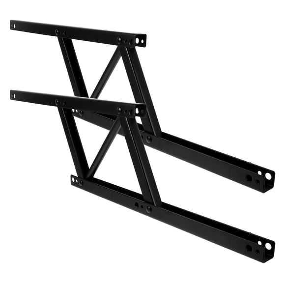 LITINKIMI 2Pcs White Anti Rust Lift and Up Hinges with Spring Retractable Frame for Tea Tables