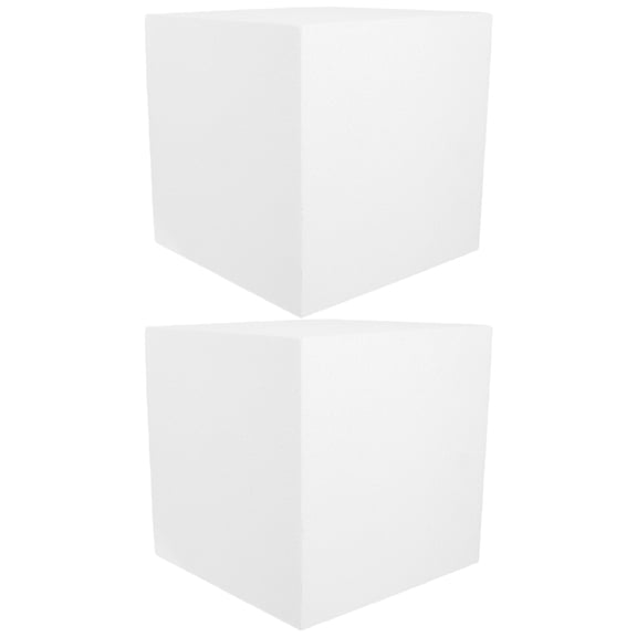 LITINKIMI 2Pcs White High Density Foam Blocks for Crafting Sculpture Modeling and Floral Arrangements