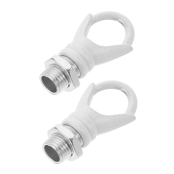 LITINKIMI 2Pcs White Lamp Holder Ring with Precision Craftsmanship to Prevent Wobbling