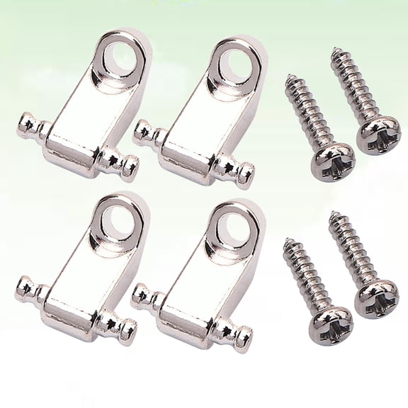 LITINKIMI 2 Sets Plated Metal Roller String Trees for Guitar with Easy Installation and Stable Tuning Support