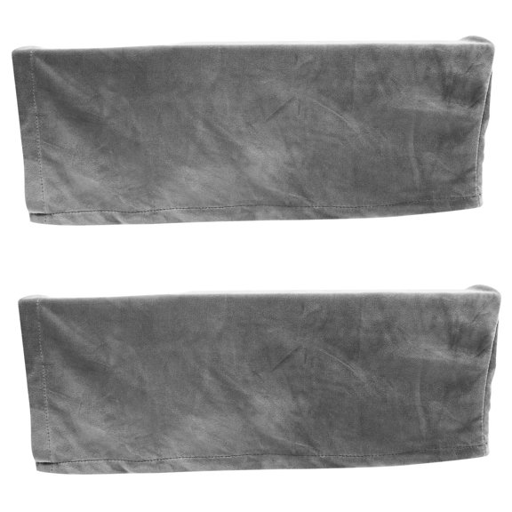 LITINKIMI 2pcs Armrest Covers Grey Elastic Design Removable Armrest for Sofa Protection