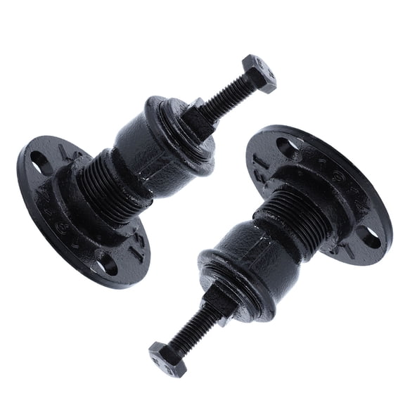 LITINKIMI 2pcs Handrail Wall Mounted Brackets Black Support for Homeowners Wall Mounting