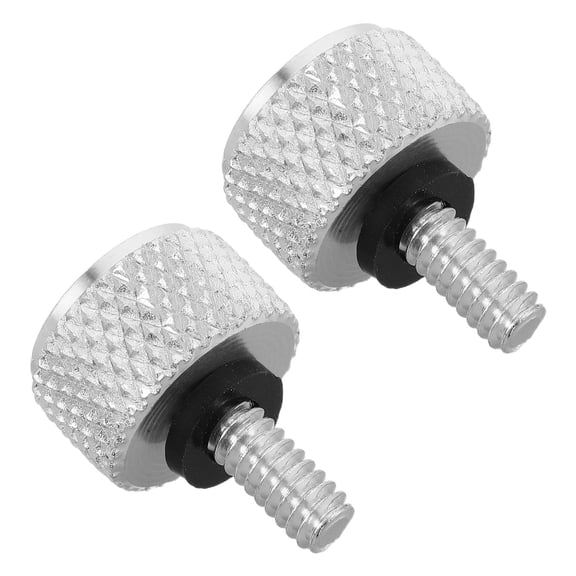 LITINKIMI 2pcs Quick Release Seat Bolt for Motorcycle Alloy Silver Vibration Resistance