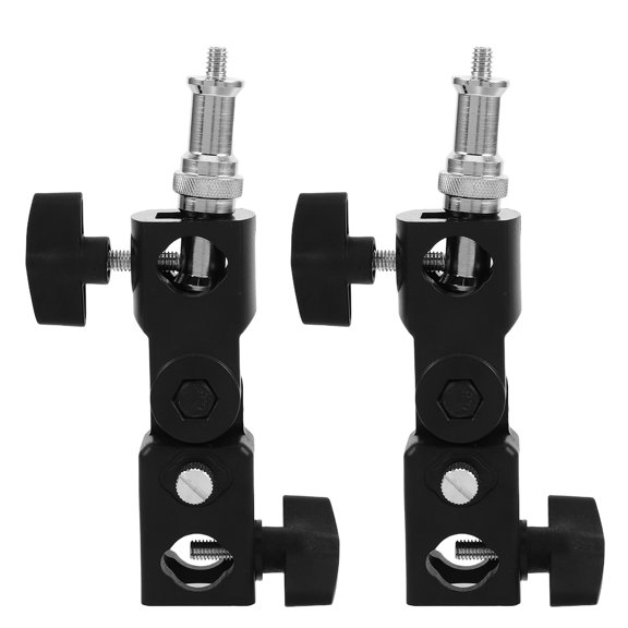 LITINKIMI 2pcs Studio Lighting Bracket U Shape Flash Mount Holder for Camera