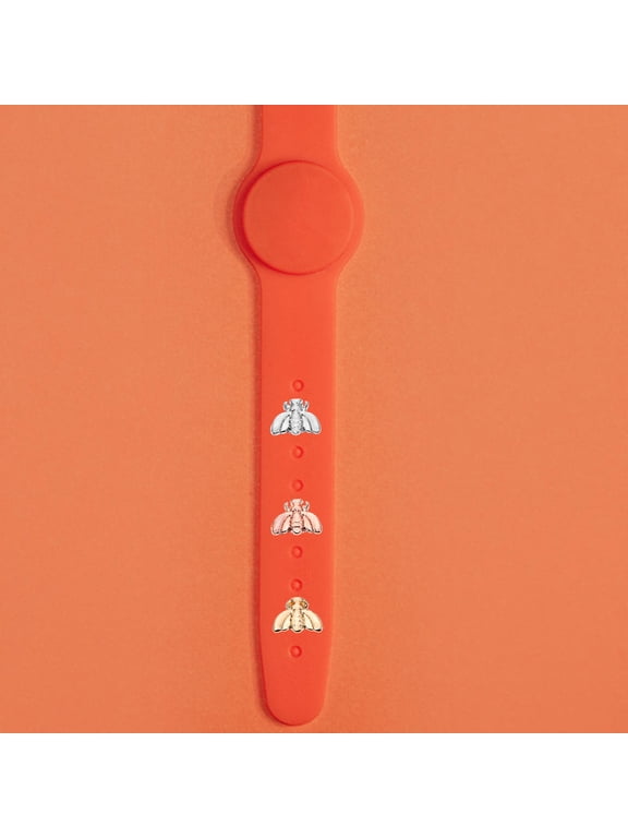 Smartwatch Charm, Zinc Alloy, Bee Shape, for Silicone Straps, Assorted Colors, 3Pcs