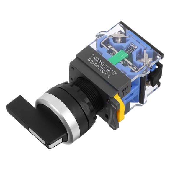 LITINKIMI 3-Position Rotary Selector Switch, Multi-Color ABS Plated Silver Alloy, Versatile Power Management for Home