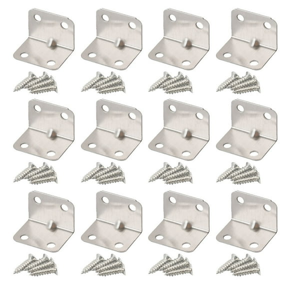LITINKIMI 30pcs Small Right Angle Brackets Metal for Home Improvement Projects