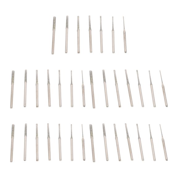 LITINKIMI 35Pcs Precision Jewelry Drill Bits for Hard Stone Drilling and Grinding
