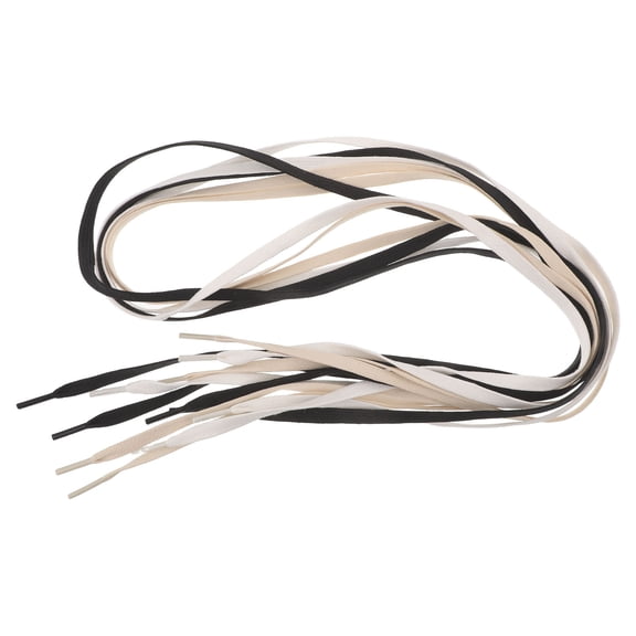 LITINKIMI 3 Pairs Flat Waxed Cotton Shoe Laces for Dress Shoes and Boots, and Comfortable Fit