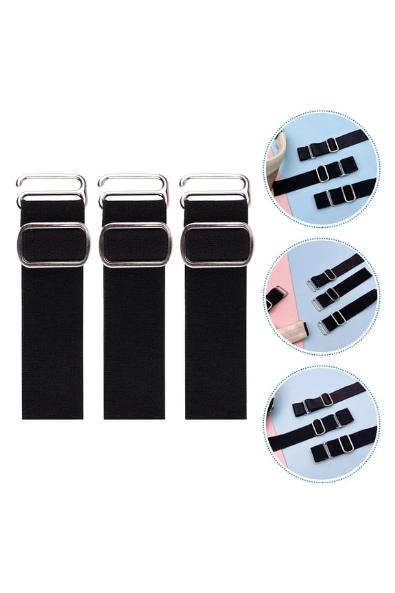 Portable Hat Accessory 3Pcs Adjustable Black Cap Extender for DIY Projects