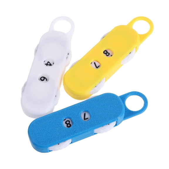 LITINKIMI 3Pcs Clip on Knitting Stitch Counter for Crochet and Knitting Projects with Large Numeric Display Multi