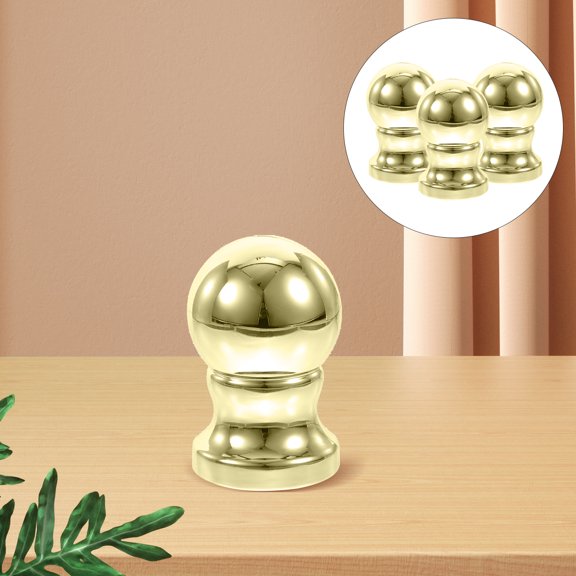 LITINKIMI 3Pcs Flagpole Finial Ball in Golden with Rotating Feature for Smooth Flag Movement and Easy Installation