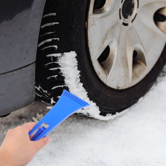 LITINKIMI 3Pcs Freezer Frost Blue Ice Scraper ABS Material Ergonomic Handle for Removal
