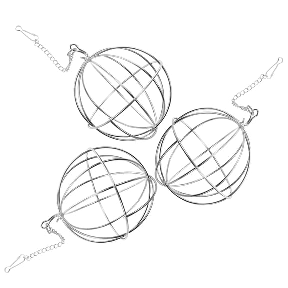 LITINKIMI 3Pcs Hanging Bird Nesting Material Basket Metal Wire for Backyard Wildlife Nesting Station