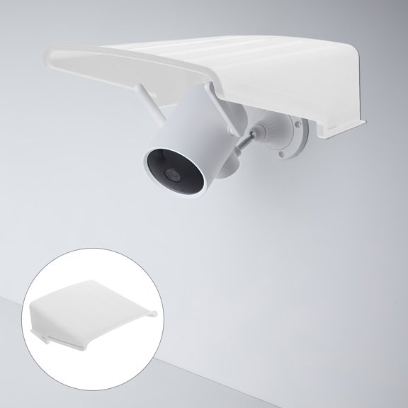 LITINKIMI 3Pcs Outdoor Camera Protector White Plastic Cover for Security Cameras Weatherproof Rain Shield