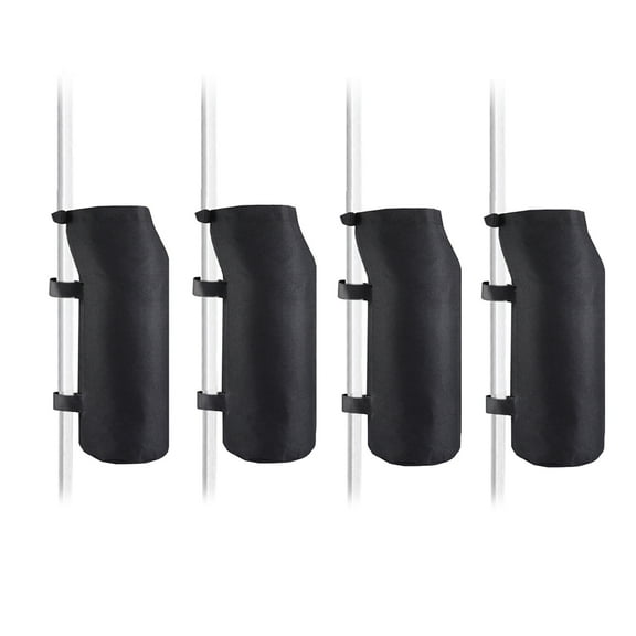LITINKIMI 4 Pcs Beach Umbrella Weight Bag Black Quick Release Buckle System Adults