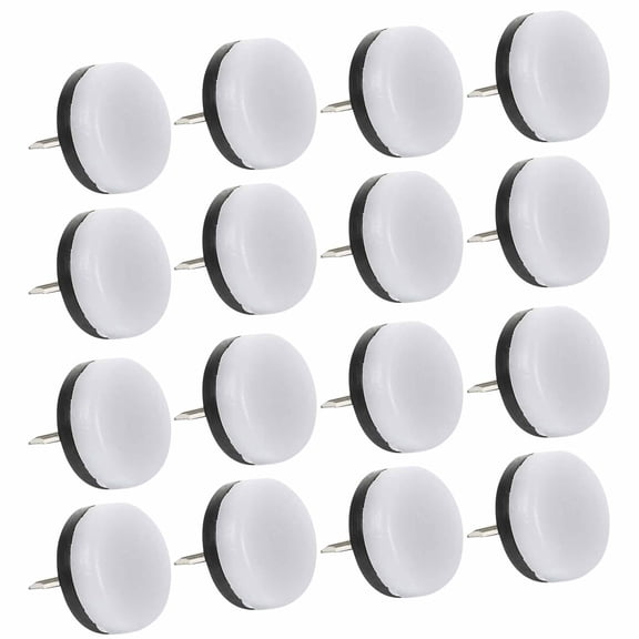 LITINKIMI 40Pcs Furniture Tacks with Non Slip Nylon Head and Metal Pin Floor Protector Brown