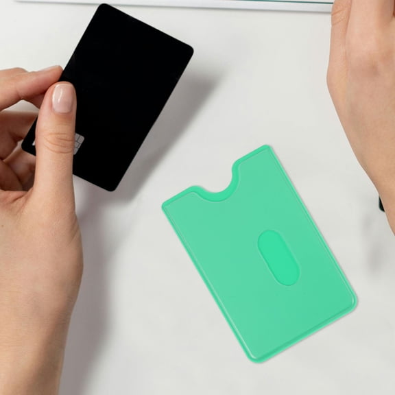 LITINKIMI PVC Id Badge Cover Sleek Assorted Color Card Sleeve for Home Protection