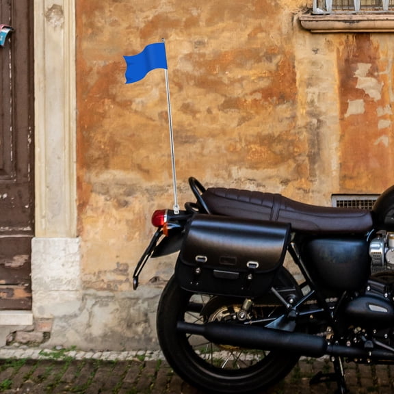 LITINKIMI 47in Adjustable Aluminum Alloy Motorcycle Flag Pole with Retractable Mount, Outdoor & Off-Road Accessories