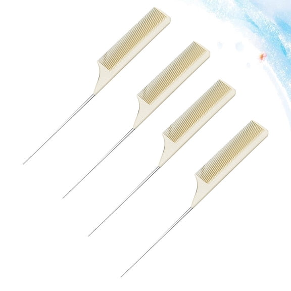 LITINKIMI 4PCS Hair Highlighting Comb Professional Anti-static Hair Styling Comb for Home Users