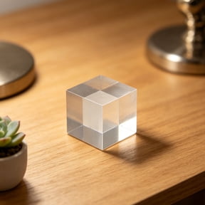 LITINKIMI 4Pcs Acrylic Specimen Base Clear Transparent Cube Display Block for Home Collectibles Organizer