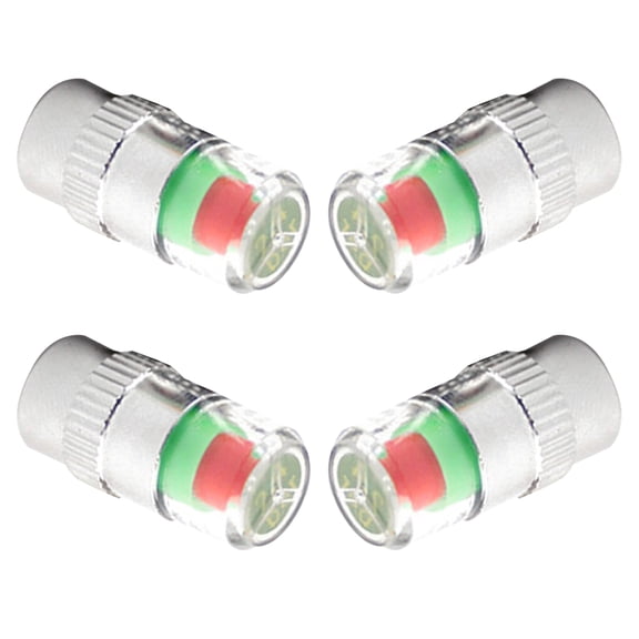 LITINKIMI 4-Pack Car Tire Pressure Indicator Valve Caps with Sensor for Auto Wheel Air Valve Monitoring