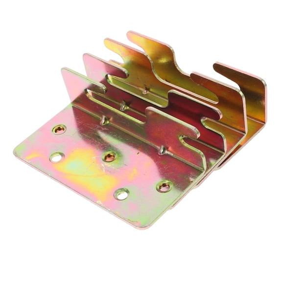 LITINKIMI 4Pcs Bed Frame Hardware Brackets Golden Bed Rail Supports for Home Use