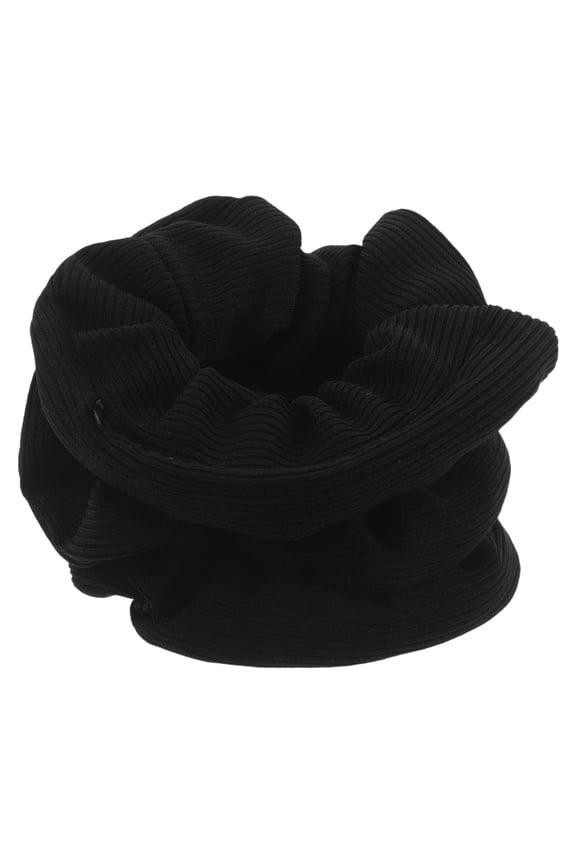 4Pcs Black Concealable Pocket Scrunchie for Travel High Elastic Polyester Hair Accessories