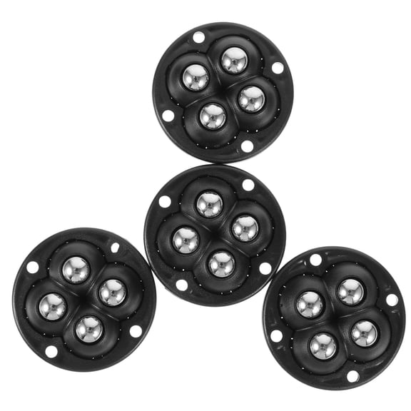 LITINKIMI 4Pcs Black Sticky on Casters Wheels with Reinforced Frame for Smooth Home Appliance Movement