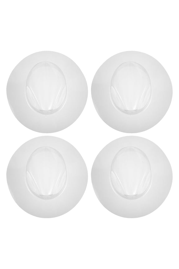 4-Pack Clear Hat Shapers Flat Hat Support Racks for Display, Storage, and Travel