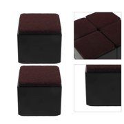 LITINKIMI Sturdy Steel Furniture Lift Risers Black for Indoor Use with Self-Stick Base and Felt Bottom 4Pcs