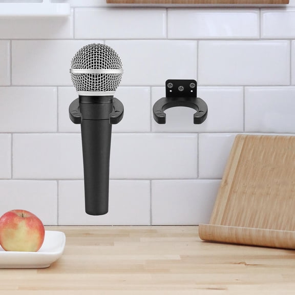 LITINKIMI 4Pcs Microphone Accessories Minimalist of Audio Equipment in Black