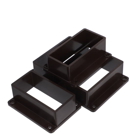 LITINKIMI 4Pcs Outdoor Coffee Wood Fence Connector Heavy Duty Railing Brackets for Post Support