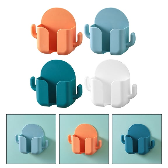 LITINKIMI 4Pcs Phone Wall Containers Hanging Storage Box for Home Use Assorted Color
