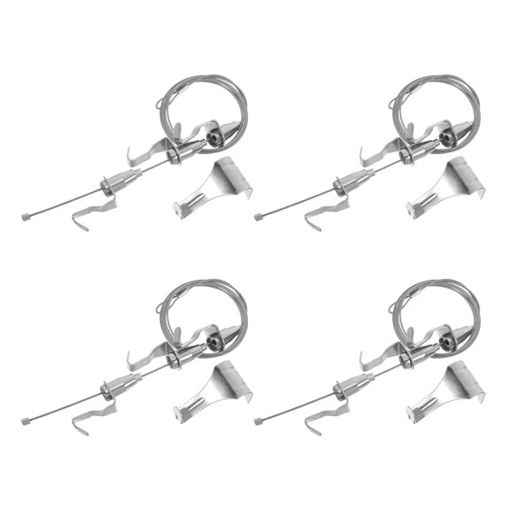 LITINKIMI 4-Pack Adjustable Stainless Steel Photo Frame Hooks for Wall Art Display and Hanging