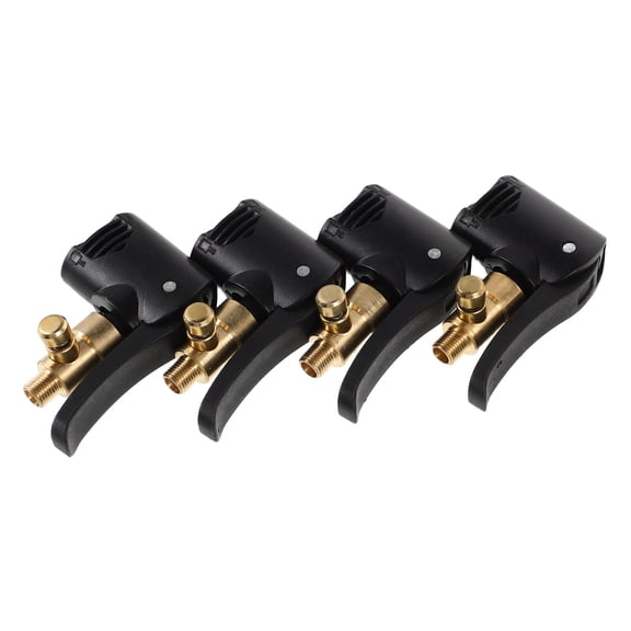 LITINKIMI 4Pcs Portable Brass Tire Valve Adapter for Car Bike Motorcycle Quick Inflation Nozzle