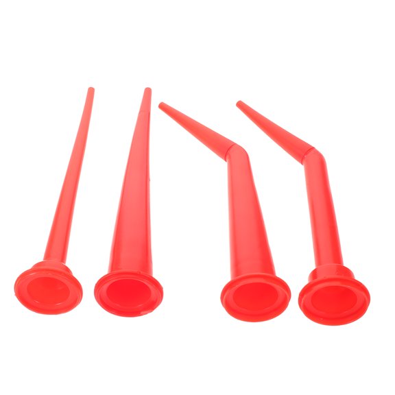 LITINKIMI 4Pcs Red Caulk Nozzle Extension Tool Kit with Reusable Tips for Window and Home Repairs