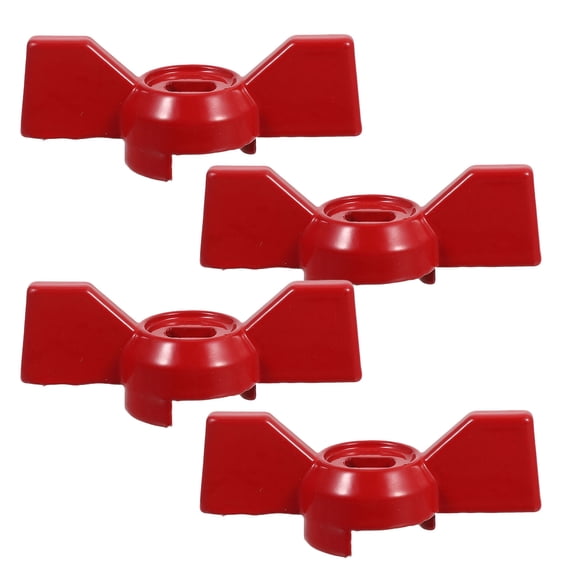 LITINKIMI 4Pcs Red Outdoor Spigot Valve Handles Wear Resistant Universal Valve Lever