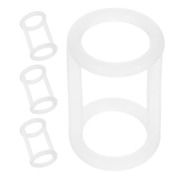 LITINKIMI 4-Pack White Silicone Gasket Seal Replacement for Ice Cream Maker with Universal Fit