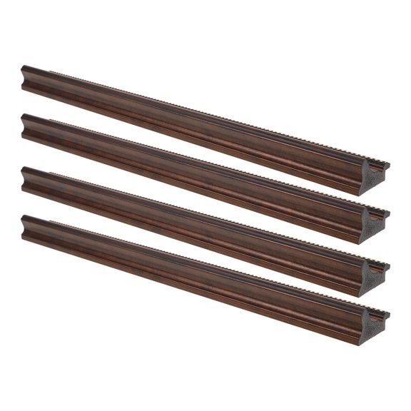 LITINKIMI 4Pcs Retro Frame Border Strip Light Brown for DIY Picture Frame Making and Home Decor