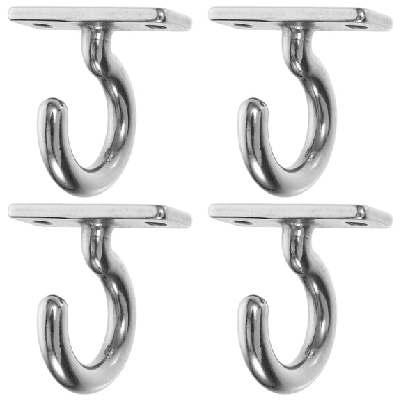 LITINKIMI 4Pcs Heavy Duty Stainless Steel Utility Hook for Wall Mount Indoor and Outdoor Hanging