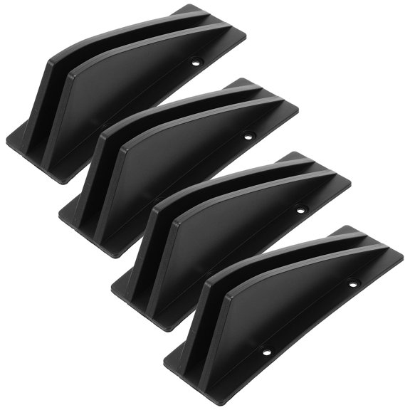 LITINKIMI 4-Piece Universal Rear Bumper Diffuser Set Black PP Material Aerodynamic Design for Car Exterior Styling