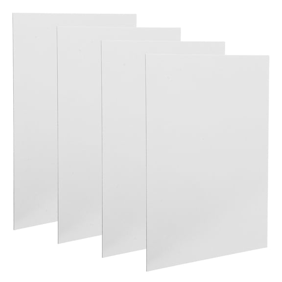 LITINKIMI 4Pcs Universal White Aluminum Sign Blanks for Heat Transfer Sublimation and Custom Plaques